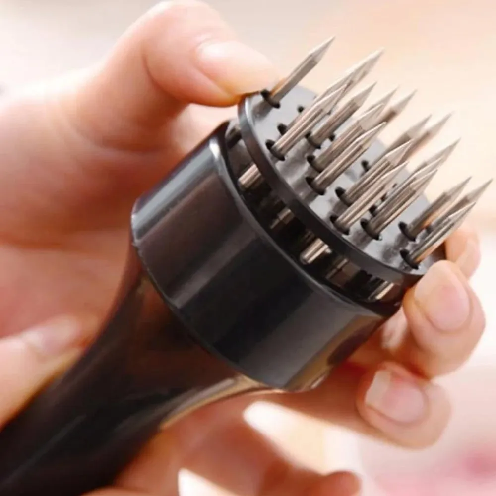 NEW Stainless Steel Loose Meat Needle Meat Tenderizer Household Quick Insert Beef Artifact Loose Meat Hammer Steak Kitchen Tools — image 5
