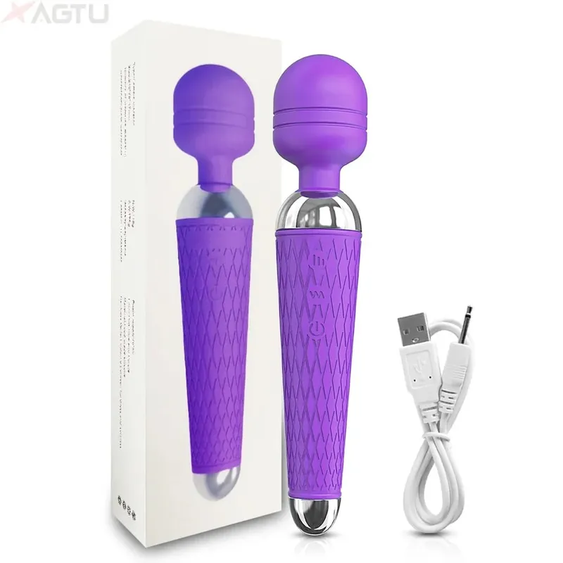 AV Vibrator for Women Clitoris Stimulator Nipple G Spot Magic-Wand Dildo Female Vibrating Masturbation Adult Sex Toy for Women — image 10