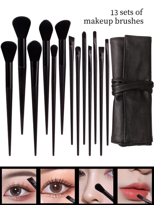 14-teiliges Make-up-Pinsel-Set mit Make-up-Pinseltasche, Kosmetikpinsel und modischer Make-up-Pinseltasche — image 8