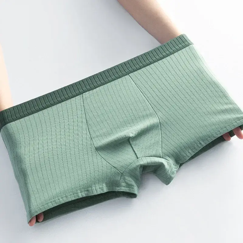 4pcs/set High Quality Cotton Men's Underwear Antibacterial Boxer Shorts Elastic Breathable Men Underpants Soft Male Short — image 12