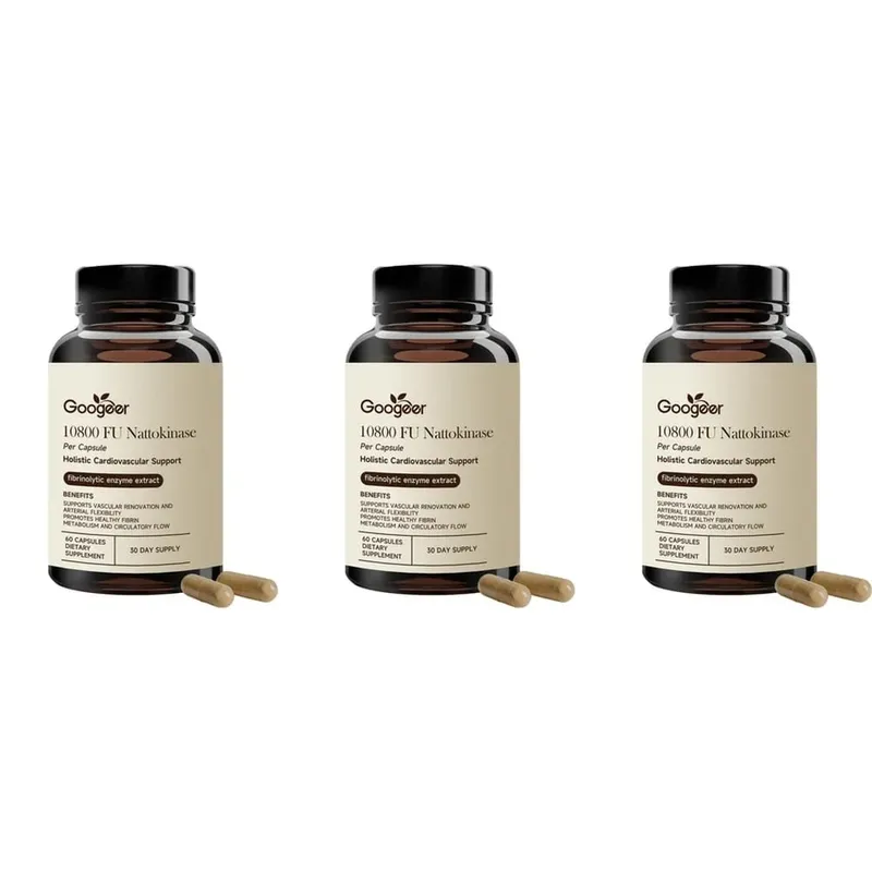 Googeer Advanced Enzyme CoQ10 Formula Capsule Clean Vegan Non OGM Integratore di supporto quotidiano per il benessere 60 capsule Facile da usare — image 8