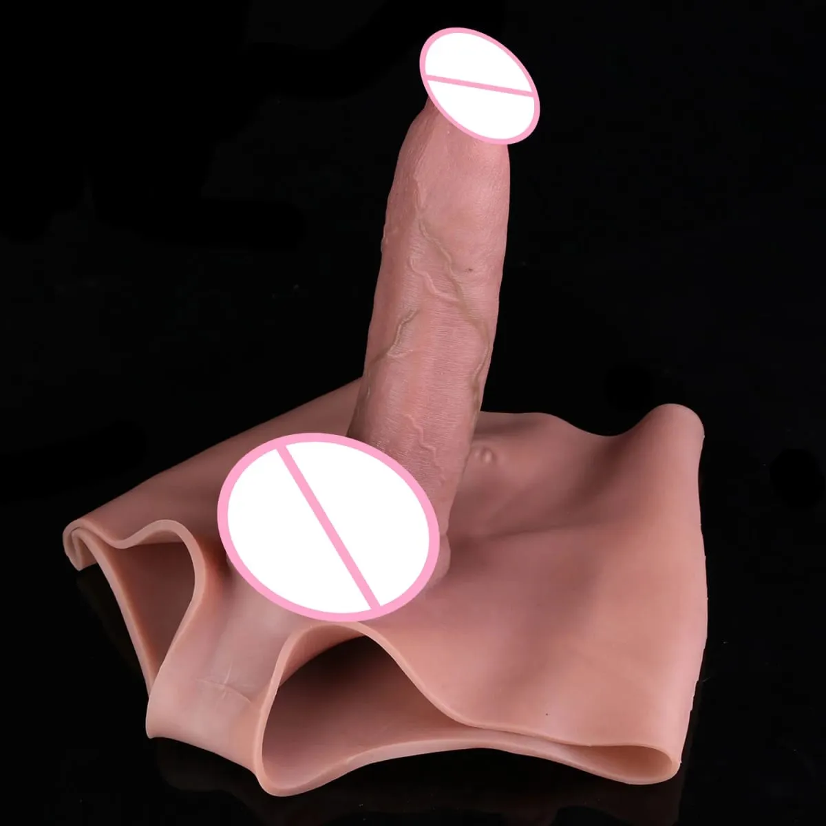Duże, puste spodnie silikonowe typu Dildo Premium, nadające się do noszenia, hiperrealistyczne, wkładane nakładki na penisa, intymne zabawki do noszenia dla dorosłych — image 5