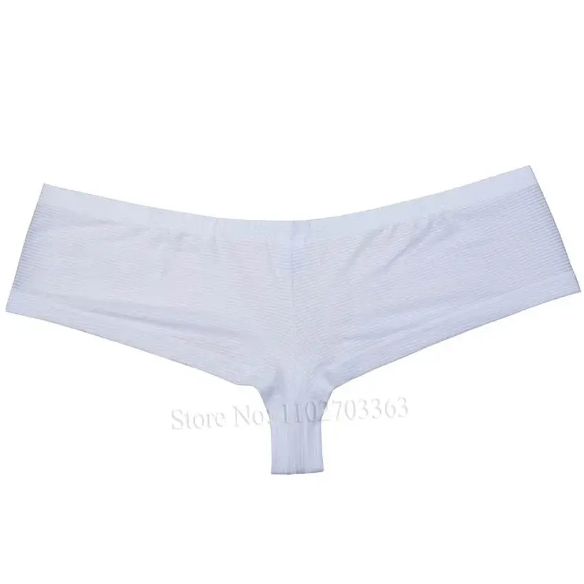 Cheeky Men's Solid Bikini Briefs Ice Silk Micro Boxer Underwear Male Slip Hipster Trunks Bulge Pouch Beach Shorts Underpant Soft — image 13
