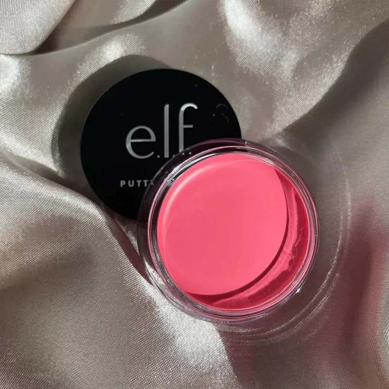 Elf Putty Blushcream Blush Balm in Pink Tones Bora Bora Matte Pearlescent and Shimmering Lip Glaze for Moisturizing Lips Makeup