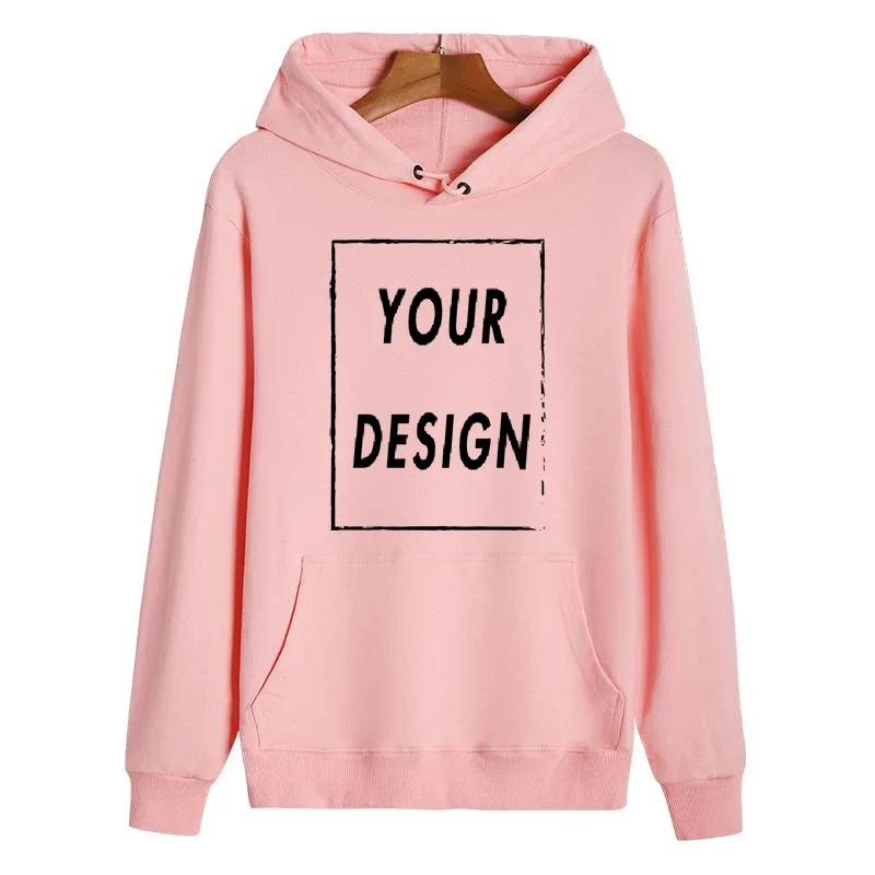 300g pure cotton hoodie custom design personalized logo long sleeved new men's and women's universal large casual sports sweat — image 7