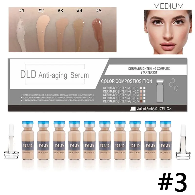 10 Vials Korea BB Cream Glow Essence Beginner Starter Kit Niacinamide Moisturizing Foundation Cream Facial Skin Care
