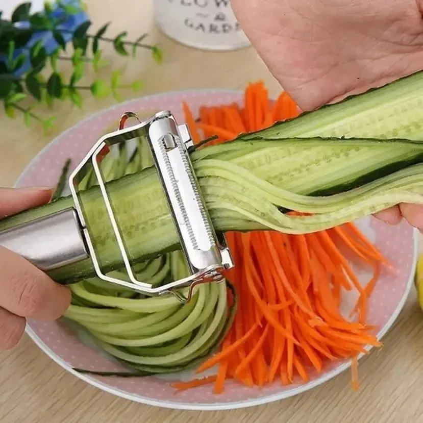 Stainless Steel Peeler Fruit Vegetable Melon Potato Carrot Cucumber Multifunction Grater Julienne Peeler Slice Home Kitchen Tool — image 2