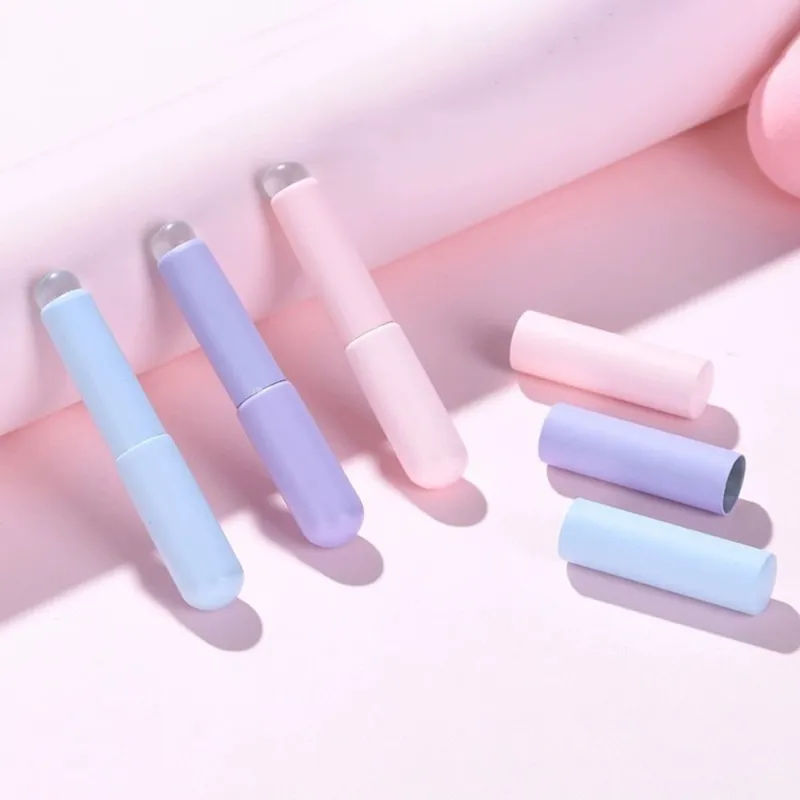 Reusable Lip Brushes Multifunction Round Head Silicone Lipstick Brush Applicator Elastic Lip Gloss Makeup Brushes Woman — image 2