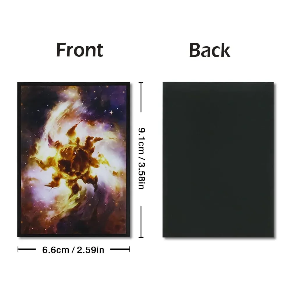 60PCS 66*91mm Art Card Sleeves Protezione per carte collezionabili compatibile con MGT/PTCG Protezione per carte con caricamento dall'alto Miglior regalo — image 6