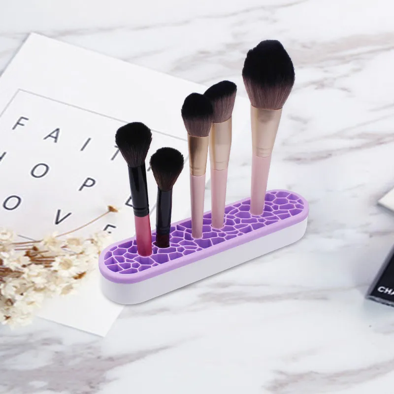Caja de almacenamiento de alta calidad, soportes para bolígrafos de pintura, caja de almacenamiento de silicona, soporte para brochas de maquillaje, caja organizadora para brochas — image 5