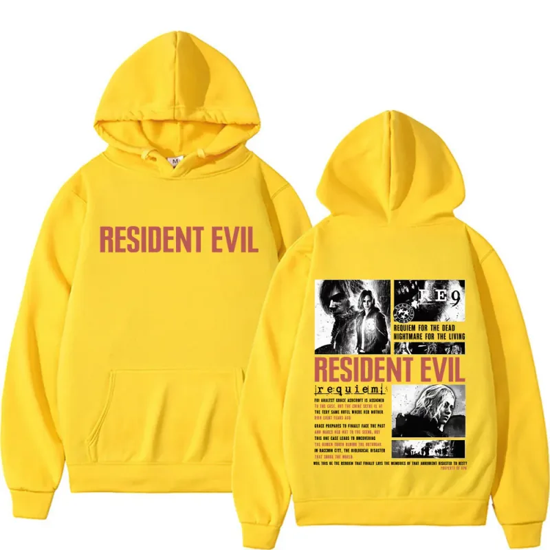 Resident Evil Requiem Sweatshirts Leon Kennedy Grace Ashcroft 90s Vintage Hoodies Men Women Fashion Classic Pullovers Streetwear — image 11
