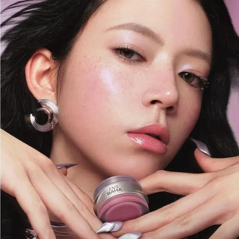 Set Rias Wajah Penuh Lip Gloss Lumpur Bibir Palet All-In-One Penggunaan Ganda Perona Pipi & Liontin Koleksi Kecantikan 4 Buah Kit Rias — image 7