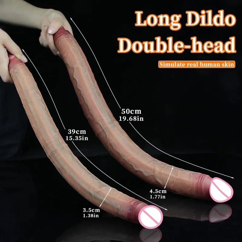Godes à Double extrémité en Silicone, pénis Super Long, Massage Vaginal du point G, orgasme, masturbateur lesbien, plug anal, jouets sexuels — image 4