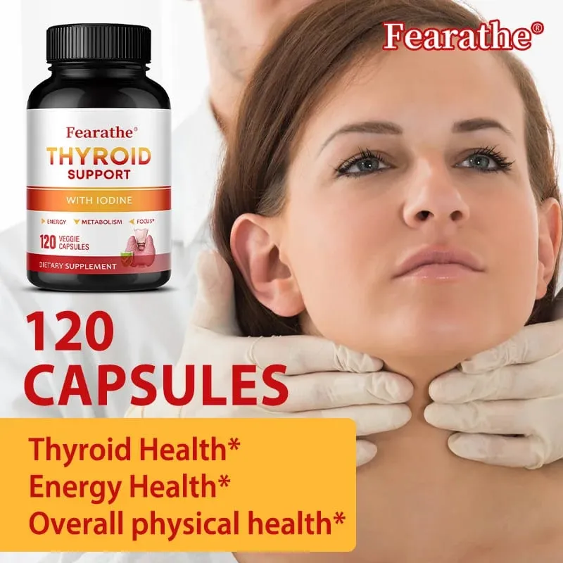 Kapseln zur Unterstützung der Schilddrüse, Jod-Magnesium-Vitamin-B12-Komplex, lindern Müdigkeit, Stimmung, Energiestoffwechsel und geistige Konzentration — image 6