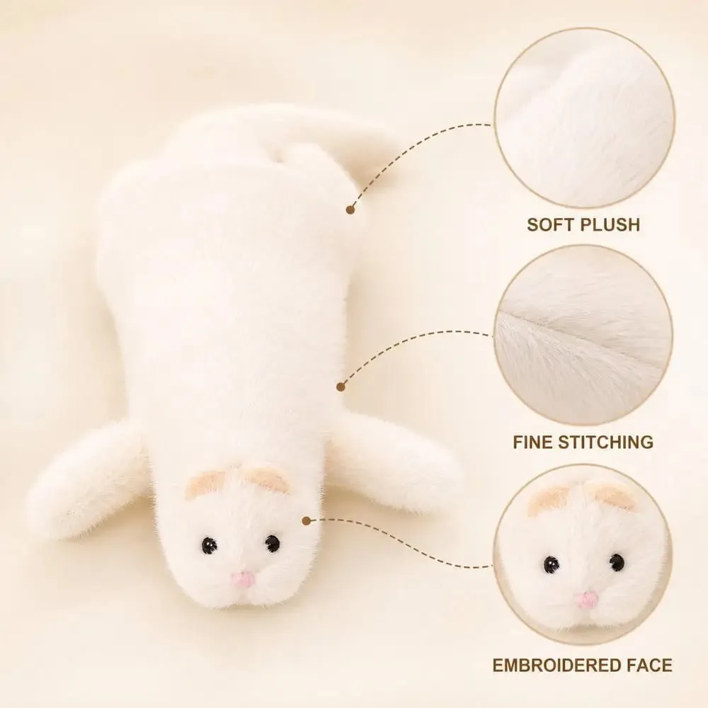 Oreiller en peluche furet doux, Texture moelleuse, coutures denses, Long coussin de furet, Expression mignonne, oreiller Animal en peluche — image 5