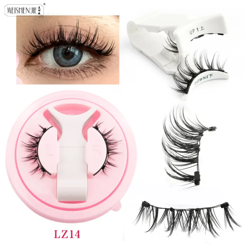 Magnetische Wimpern, 1 Stück, kein Kleber erforderlich, wiederverwendbar, natürlicher Look, 3D-Wimpern, einfach anzuwenden, weiche magnetische Wimpern-Set für Augen-Make-up — image 16