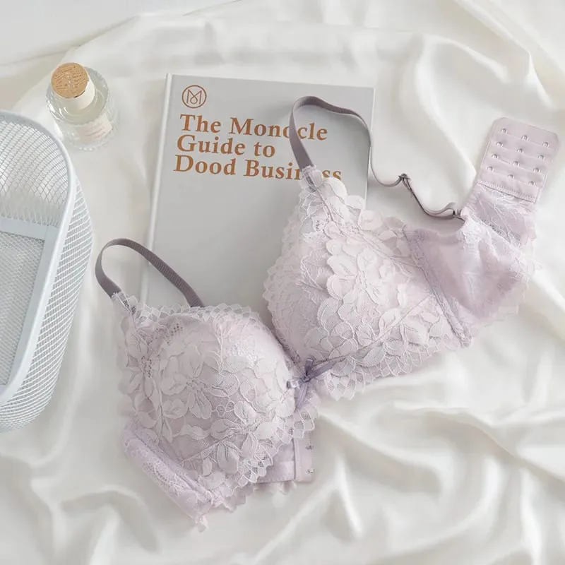 Japanese Inspired Push Up Bra Set for Small Bust Women | Side Smoothing Anti-Sagging Adjustable No Gap Luxury MOYISU Panty & Set — image 8
