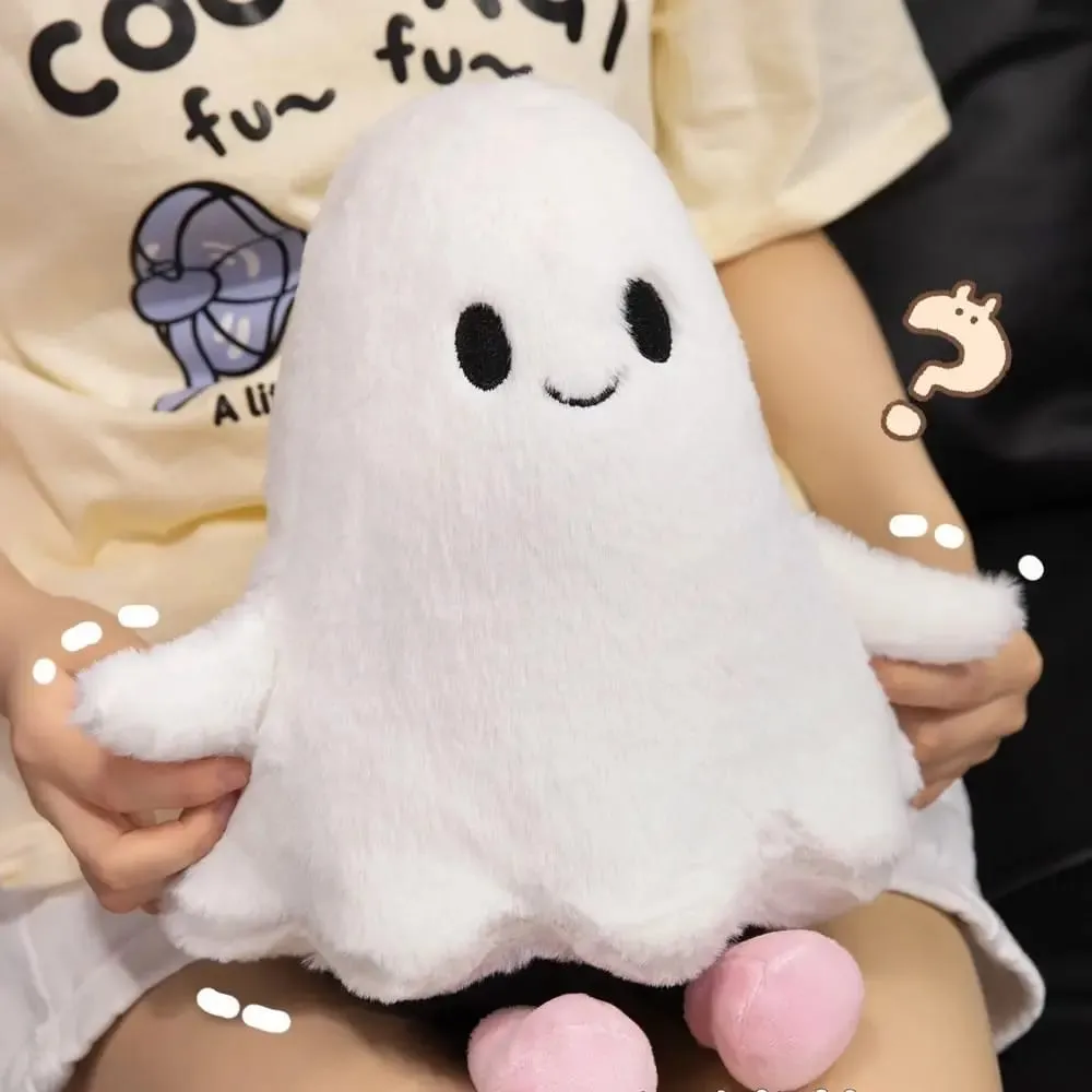 Boneka Mewah Hantu Kecil Simulasi Mainan Boneka Hantu Kartun Buatan Tangan Berbulu Bantal Hantu Holloween Lembut Nyaman — image 9