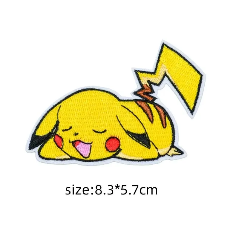 30 Stijl Doek Patch Pikachu Charizard Kleding Stickers Naaien Borduren Patches Applique Ijzer Op Kleding Cartoon Diy Kledingstuk — image 37