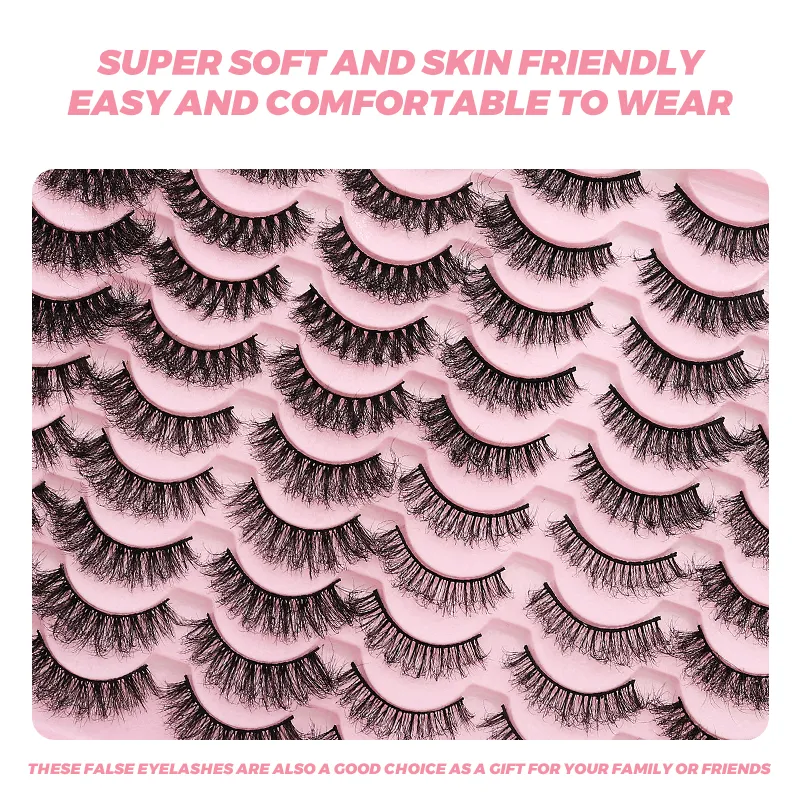 40 Pairs Volume Strip Lashes Faux Mink False Eyelashes Kit Cosmetics Soft Fake Volume Eyelash Extensions Wholesale — image 7