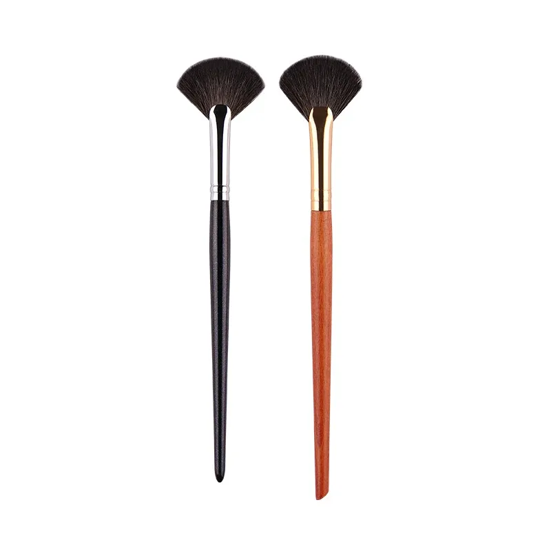1 kus Malé vějířové štětce na make-up Zvýrazňovač Nosní stíny Štětec na make-up Tvářenka na kontury nádherné kosmetické nástroje Kozí srst — image 21