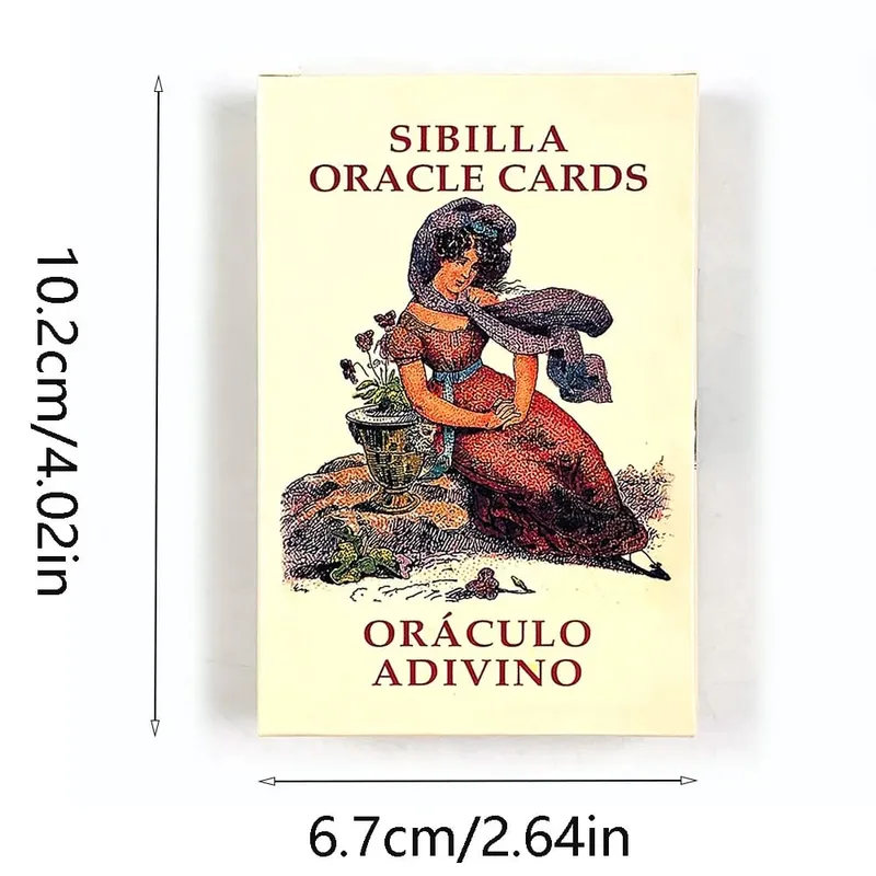 Sibilla Oracle Cards 52 carte Giochi di mazzo di divinazione tradizionale italiana perfetti per la vita quotidiana Guida alla lettura e alle relazioni — image 6