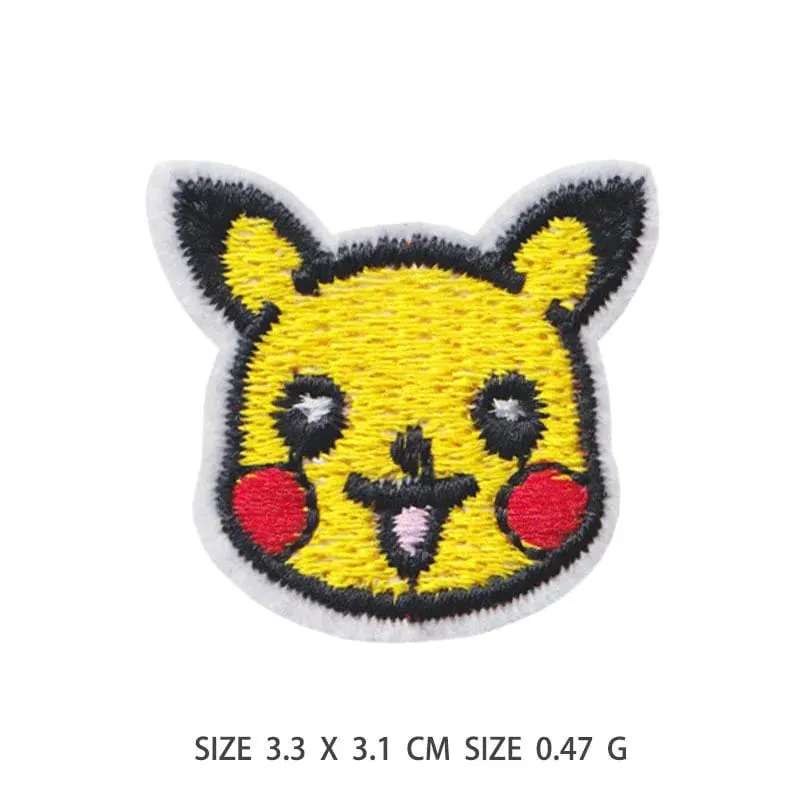 30 Stijl Doek Patch Pikachu Charizard Kleding Stickers Naaien Borduren Patches Applique Ijzer Op Kleding Cartoon Diy Kledingstuk — image 44