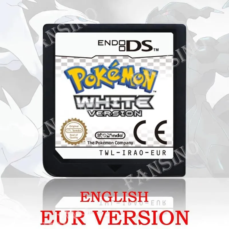 (USA EUR AUS) pokemon สีดำสีขาว 1/2 รุ่นคุณภาพสูงแท้ 1:1 แบบจำลอง DS เกมสำหรับ DS 2DS 3DS คอนโซล — image 20
