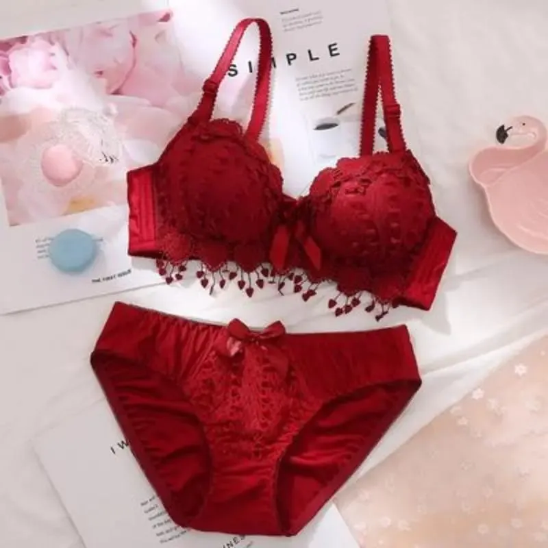 Mädchen Günstige BH-Set Große Größe Zurück Taste Komfortable Sammeln Bh Atmungsaktive Dünne Abschnitt Ohne Stahl Ring Frauen Unterwäsche Sets — image 8