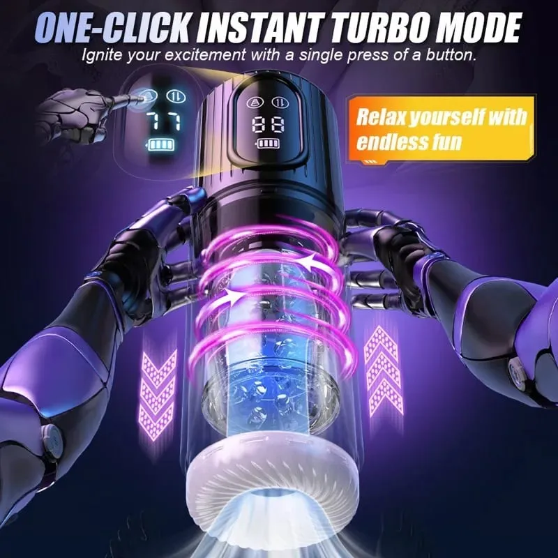 Thrusting หมุนชาย Masturbator คัพดูดอวัยวะเพศชายปั๊ม Oral Simulator ผู้ใหญ่ Sex Machines เร้าอารมณ์ผลิตภัณฑ์สำหรับชาย — image 2