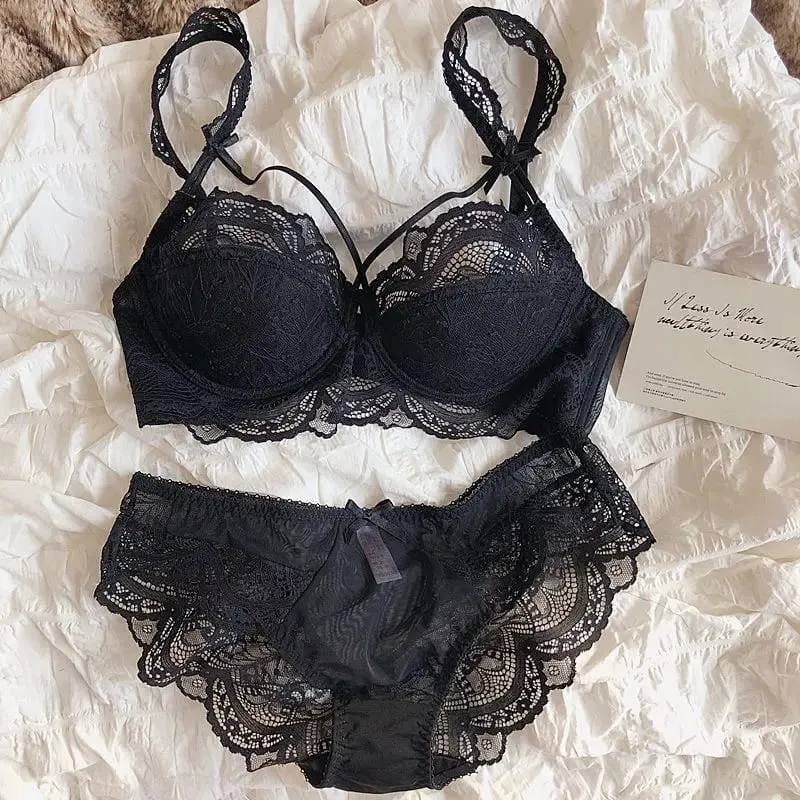 Bralette Renda Dapat Disesuaikan untuk Set Bra Dada Kecil Tali Dapat Dilepas & Bantalan Tipis Kawat Lembut Nyaman Pakaian Dalam Anak Perempuan Muslim — image 5