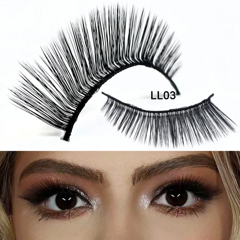 RED SIREN L Shape Cat Eye Lashes New Design Wispy Natural Mink Lashes Korean Makeup Eyelash — image 12
