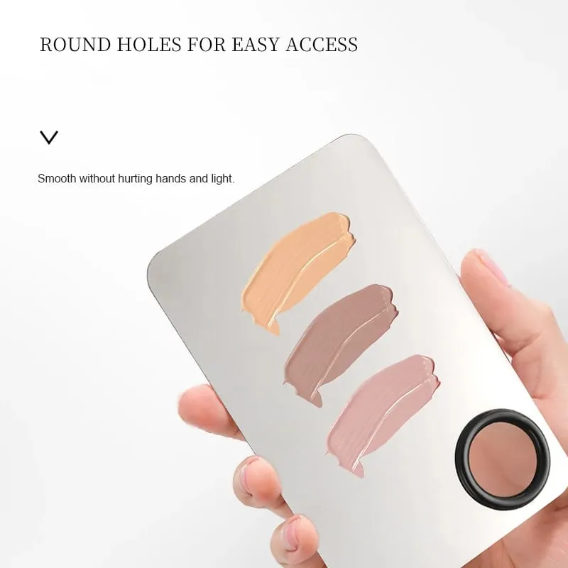 Palette de mélange de maquillage KissDate, spatule de maquillage avec spatule de fond de teint, plateau de mélange de maquillage en acier inoxydable, Palette d'art des ongles — image 4