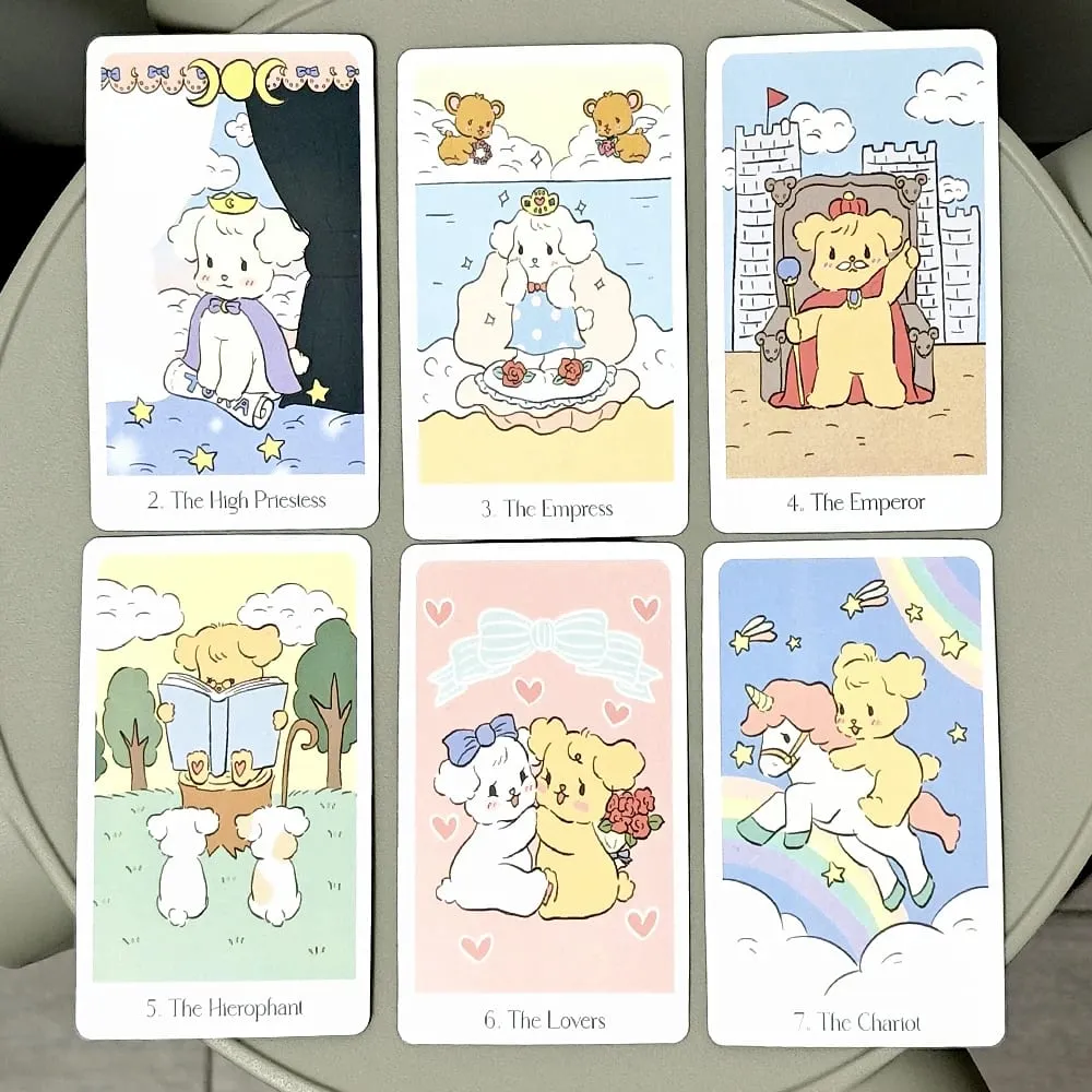 78 Keping Kad Tarot Kawaii 10.3*6cm Dek Tarot Chouchou — image 6