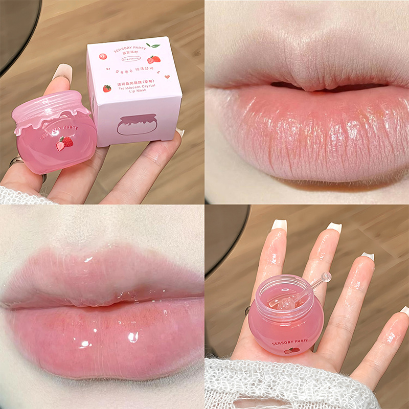 Green Grapes Clear Lip Gloss Maintenance Ενυδατικό Lip Balm Απολεπιστικό Scrub Θρεπτική Περιποίηση χειλιών Peach Water Gloss Lip Tint