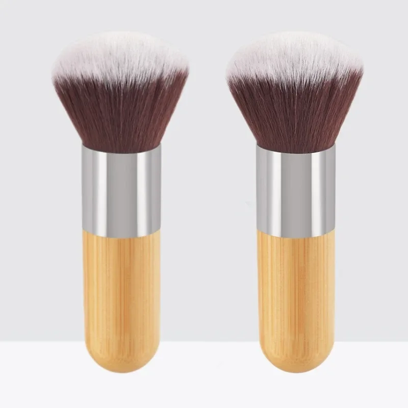 Bamboe handvat Foundation Brush Los poeder Make-up kwasten Blush Contour Vloeibare Foundation Cream Professionele gezichtsschoonheidstools — image 9