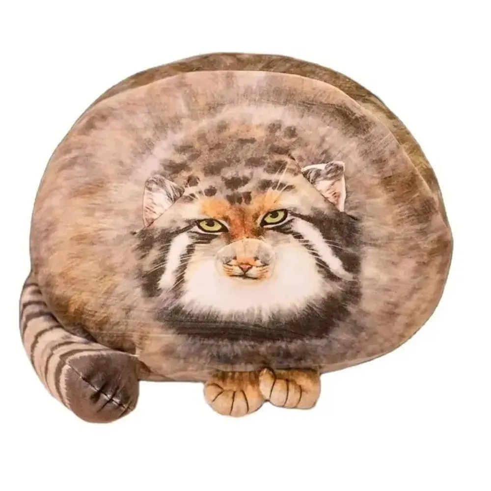 Cuscino per gatti di peluche abbracciabile realistico per gatti super morbidi dall'aspetto feroce Cuscino per gatti di simulazione adorabile elastico per divano — image 3