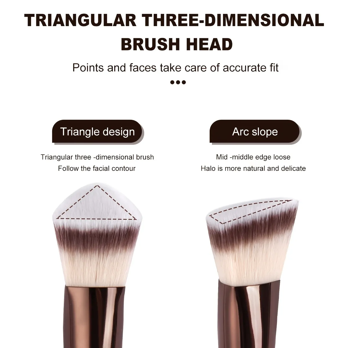 Bộ cọ trang điểm 6 chiếc Đôi cọ trang điểm hai đầu 4 chiếc Air Cushion Puff Đa chức năng Cọ nền Kem che khuyết điểm Cọ phấn — image 5