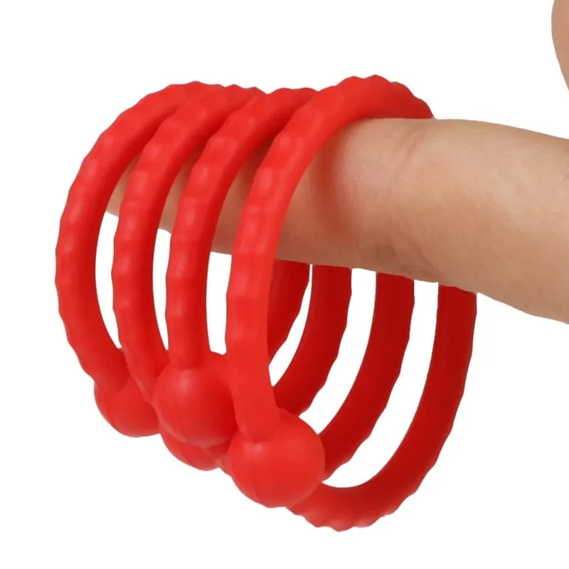3pcs Male Penis Lock Cock Ring Set Erection Delay Time Ejaculation Penis Ring Enlargement Ball Stretcher Sex Toy for 18+ Big Man — image 11