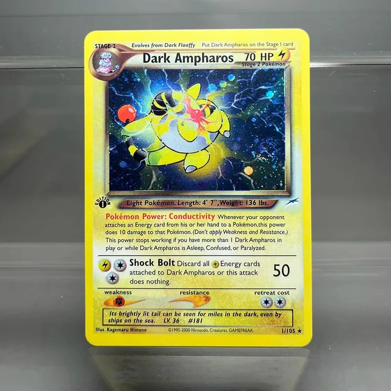 PKM 單卡第一版 1996 年雷丘噴火龍 PTCG 箔卡遊戲收藏 PKM 代理卡 — image 14