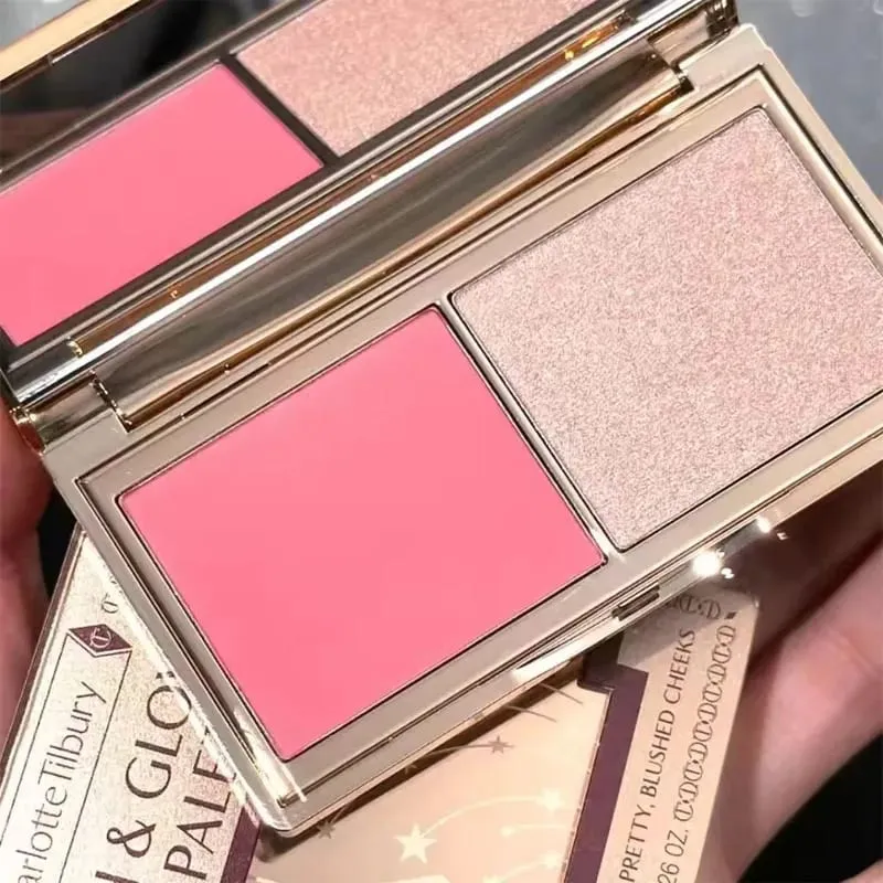 Charlotte Tilbury PILLOW TALK Series Soft Heart Double Color Powder Blusher Color Plate Hot Color Code First Love Sex on Fire — image 11