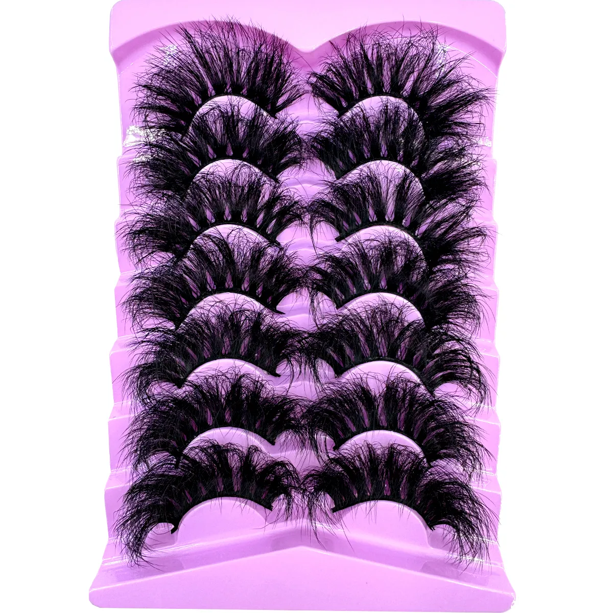 7 Paar flauschige Wimpern 10–25 mm, 3D-Nerzwimpern, lange, dicke, natürliche falsche Wimpern, Großhandel für Wimpernverkäufer, Make-up-Nerzwimpern — image 3