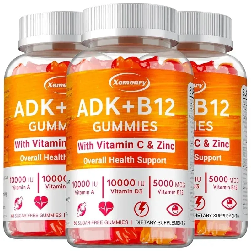 Vitamin D3 K2 + Vitamin B12 Gummies - Strengthen Bones Promote Brain and Cardiovascular Health Relieve Joint Pain — image 9