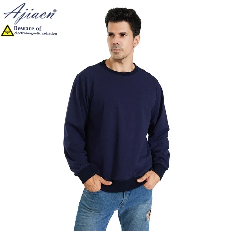 Anti-radiation 100% silver fiber knitted lining sweatshirts Mobile phone computer Electromagnetic radiation shielding clothing — image 4