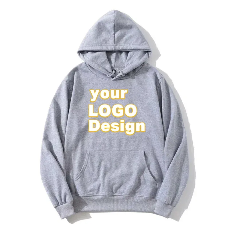 Custom Hoodies DIY Text Logo Image Print High Quality Hoodie Customized Sport Casual Sweatshirt Personalized Christmas Gift — image 6