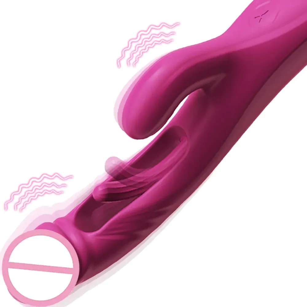 Kaninchen Vibrator 10 Vibration & 10 Flattern Modi Vagina Vibrator G-punkt Klitoris Stimulator Weibliche Masturbator Frauen Sex Spielzeug — image 1