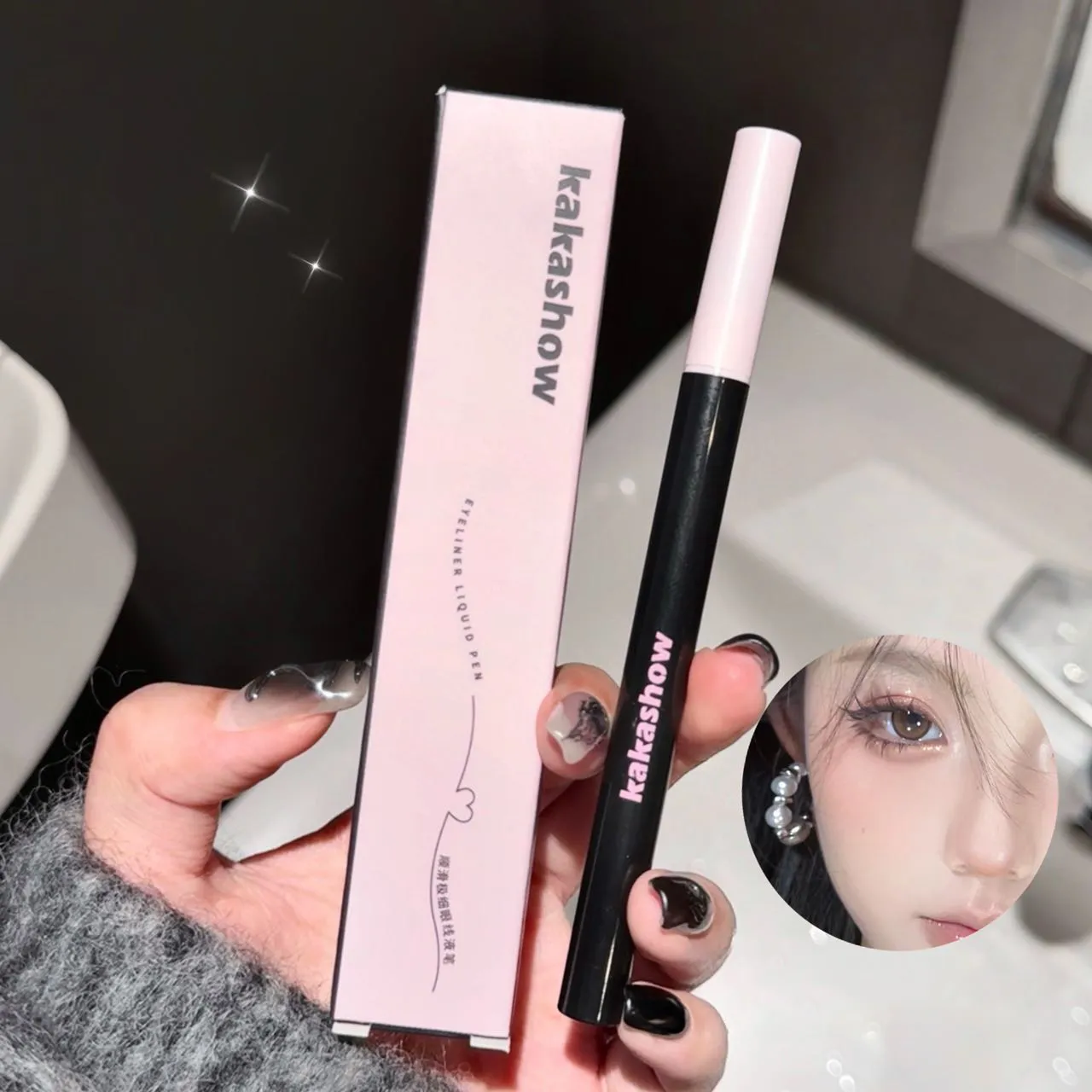 0.05 มม.อายไลเนอร์ปากกา Matte Smooth Quick แห้งกันน้ำ ULTRA-บางอายไลเนอร์ขนตาล่างปากกา Non Smudging เกาหลีแต่งหน้า — image 3