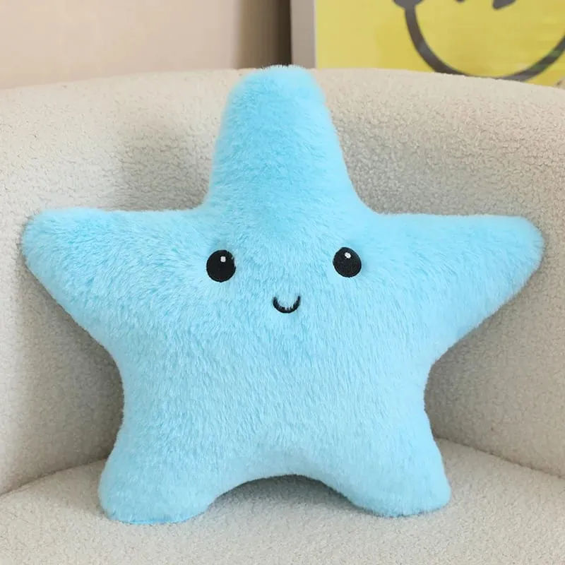 35/40 ซม.ปลาดาว Star Plush หมอนตุ๊กตายิ้ม Happy Sky หมอนที่มีสีสันตกแต่งเบาะสำหรับเก้าอี้โซฟากลับสนับสนุนของขวัญ — image 10