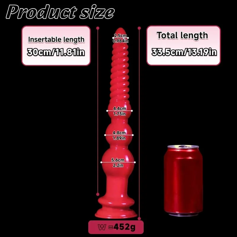 부드러운 PVC 조롱박 모양의 항문 구슬 질감 된 항문 플러그 흡입 컵 항문 플러그 전립선 마사지 커플 남녀 공용 성인 섹스 토이