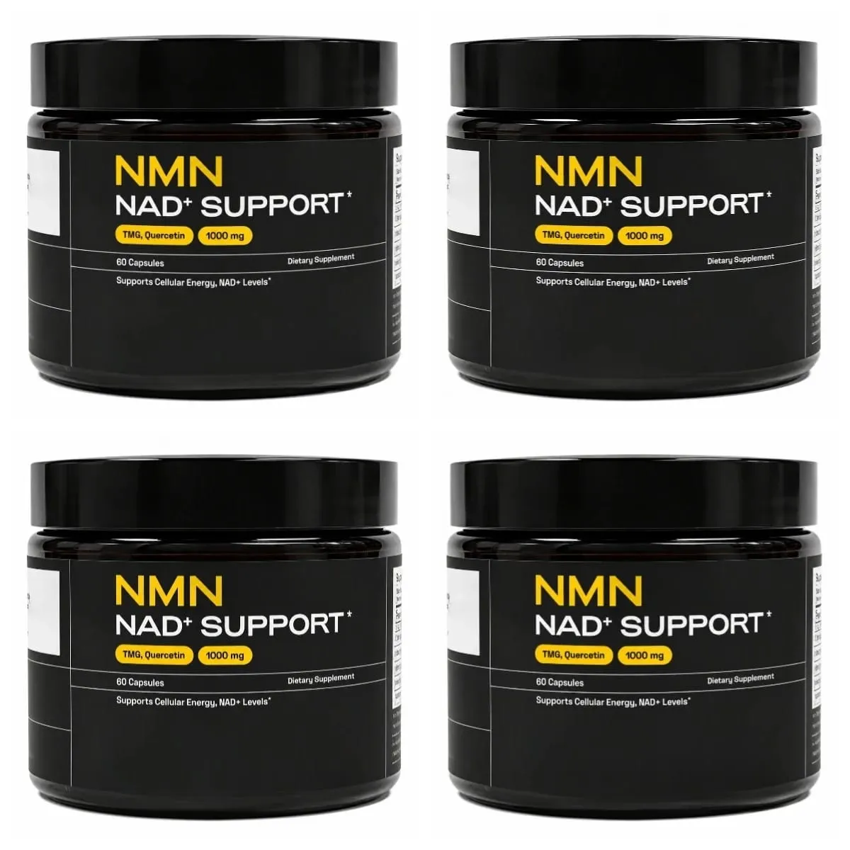 NMN NAD+ Support Capsules 1000 มก. รองรับพลังงานเซลลูล่าร์ ระดับ Cognitive Health NAD+ ด้วย TMG Quercetin 60 แคปซูลผู้ใหญ่